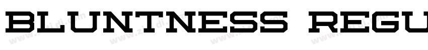 BLUNTNESS Regular字体转换 BLUNTNESS Regular字体转换
